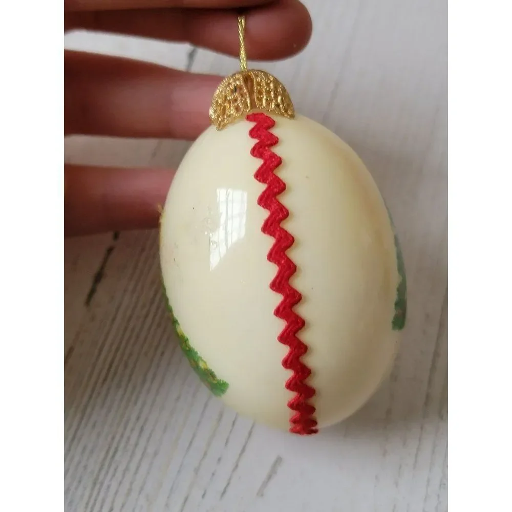 Christmas tree egg Red‎ ornament Xmas decor